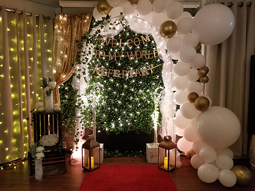 Joy Hall wedding décor